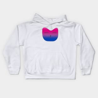 Pride Cat Bisexual Bi Kids Hoodie